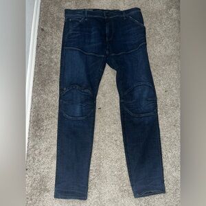 G-Star Blue Skinny Jeans with Reinforced Knee Panels